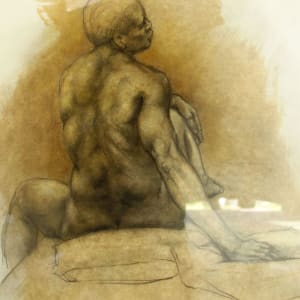 Male Figure Drawing by Larry Bencich 