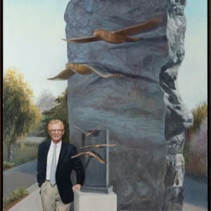 Portrait of Howard Wheatley Allen with Flight of Eagles by Guyer Terry