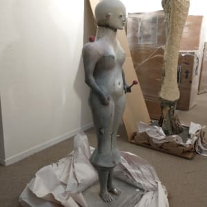 Untitled  (Two Standing Figures) by Maxine Kim  Stussy 