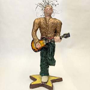 Guitar Player Maquette (for a public work) by Tony Natsoulas
