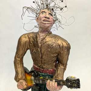 Guitar Player Maquette (for a public work) by Tony Natsoulas 