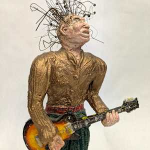 Guitar Player Maquette (for a public work) by Tony Natsoulas 