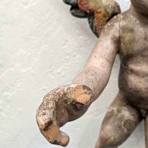 Unknown, (Spanich Colonial Cherub) by Unidentified Artist  Image: note broken thumb