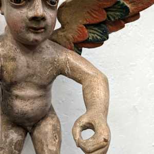 Unknown, (Spanich Colonial Cherub) by Unidentified Artist  Image: note missing item