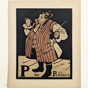 P for Publican  (from An Aphabet) by William Nicholson 