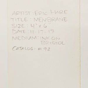 Membrane (catalog #664) by Eric Hare  Image: back