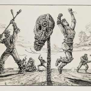 Untitled  (battle scene, The Blood of Heroes) by S. L.