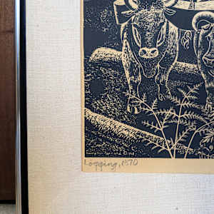 Logging, 1870 (vintage reproduction) by Emmy Lou Packard 