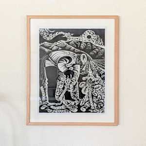 Sprout Picker (framed) by Emmy Lou Packard, Image 2.