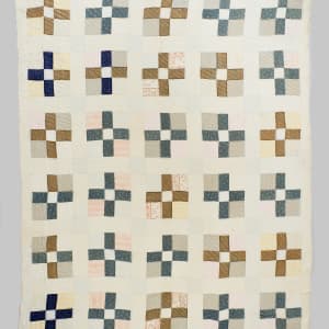Modified Nine Patch Quilt by Unknown Artist
