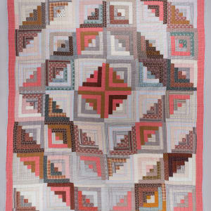 Log Cabin Quilt (Barn Raising variation) by Hedwig Smith