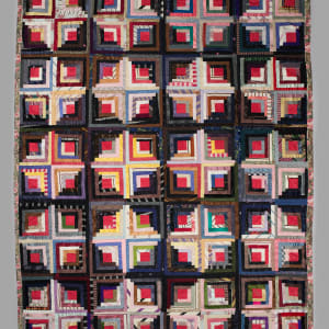 Log Cabin Quilt (Sunshine and Shadow variation) by Elizabeth Barclay