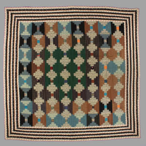 Log Cabin Quilt (Courthouse Steps variation) by Bessie Hess Huber