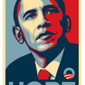 Hope - Barack Obama by Shephard Fairey