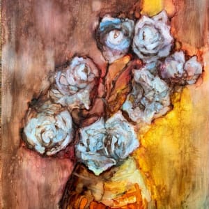 A Vase of Roses by Janet Dixon
