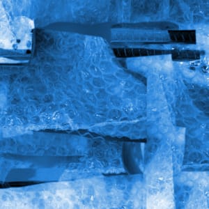 Digital Photo Collage, Blue