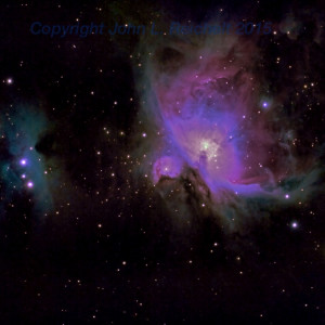 Orion Nebula and Running Man Nebula by John Reichelt