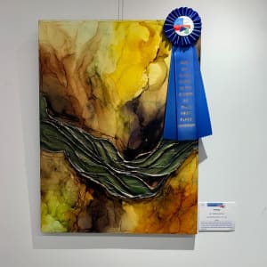 Falling by Rebecca Horne  Image: Crooked Creek At League Still Hopes Juried Exhibition 12/ 2022.  First Place
