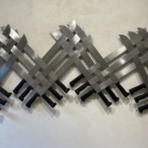 El deseo de serenidad frente al implacable rumbo natural de la condición humana (Blasón 16) by Miguel Rodriguez Sepulveda  Image: (detalle) Exposición "Sueñan los machetes" en GAT Galería Ana Tejeda