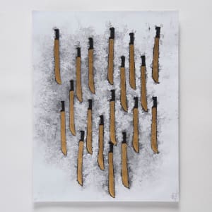Estudio sonoro para Instrumento (representación gráfica del sonido de los machetes al chocar entre sí) #121 by Miguel Rodriguez Sepulveda