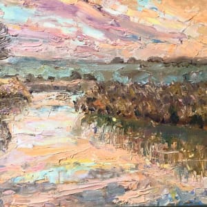 Pink Sunrise RIver Arun by Frances Knight