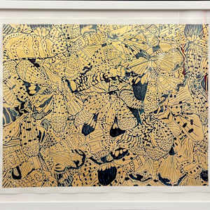 Celestial navigation study (gold) by Lauren Boilini, Image 1.