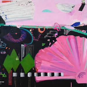 Two Dogs on a River Boat Cruise by Ellen Dieter