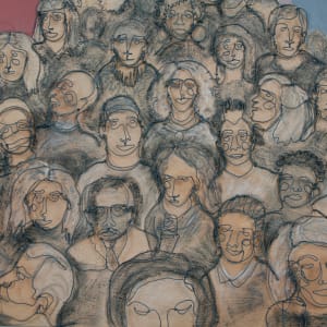 Faces In The Crowd by Judy Vienneau 