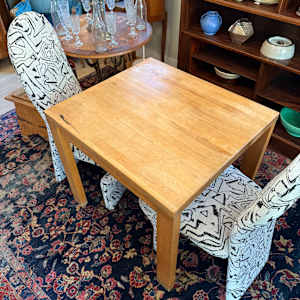 Small maple butcher block kitchen table 