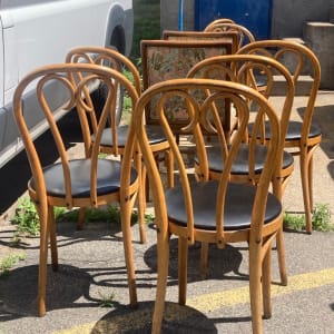 6 bentwood chairs 