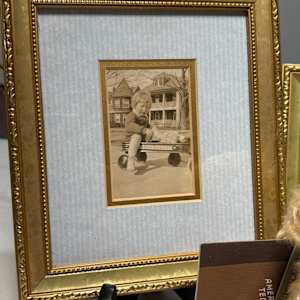 framed vintage photograph 