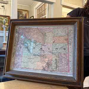 early 1891 map of Territory of Wyoming 
