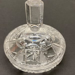 Clear covered powder Perfume dish 