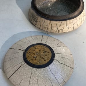 Covered Raku dish 