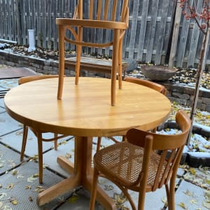 Thonet table and chair set 