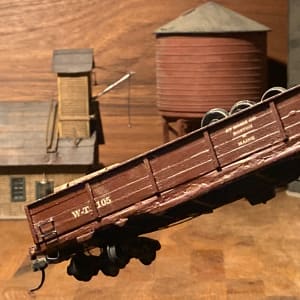 Boston and Maine work model toy train 