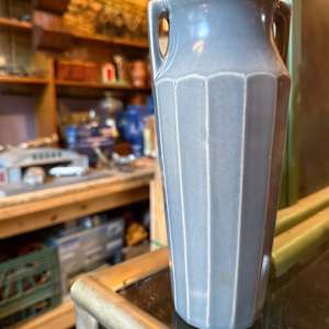 Red Wing art pottery vase, Image 2.