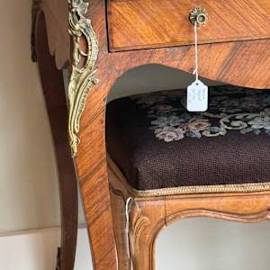 Marble topped Italian 2 drawer desk, Image 6.