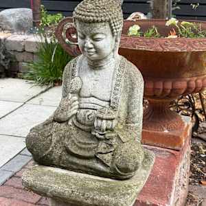 Garden cement buddah, Image 2.