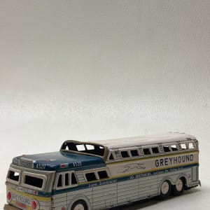 Vintage tin toy greyhound bus 