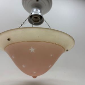 Art Deco Star motif bedroom light fixture 