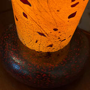 Art glass table lamp, Image 1.