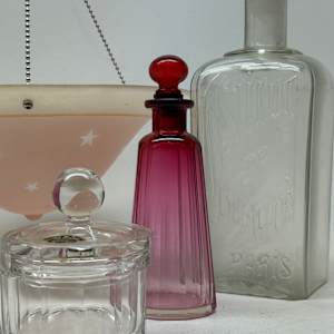 Vintage Paris glass bottle 