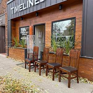 Set of 4 mission dining room chairs 