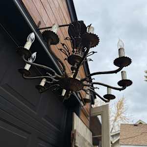 Spanish brass chandelier 