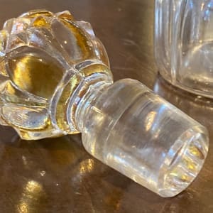 Amber and Clear Val St. Lambert perfume bottle by Perfume 
