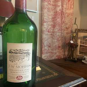 Large green wine bottle 