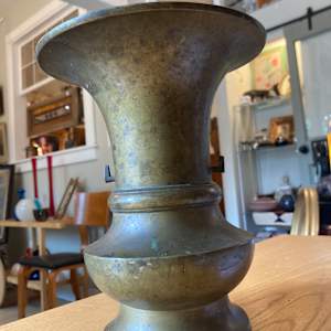Japanese Brass alter vase 