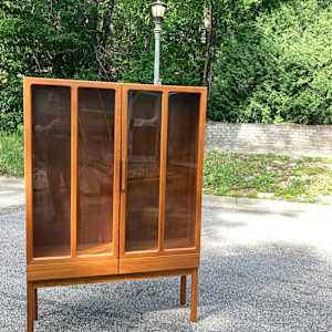 Danish teak china cabinet