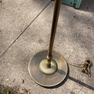 Traditional brass floor lamp 